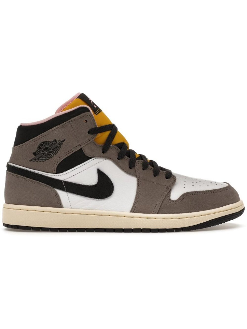 Nike Air Jordan 1 Mid SE White Cave Stone HQ2011-100 Men New In Box Size 8